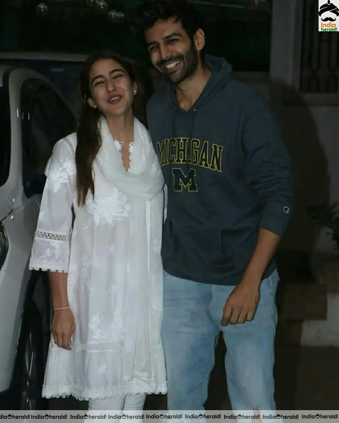 Sara Ali Khan Cute White Dress While Spotted Outside bandra