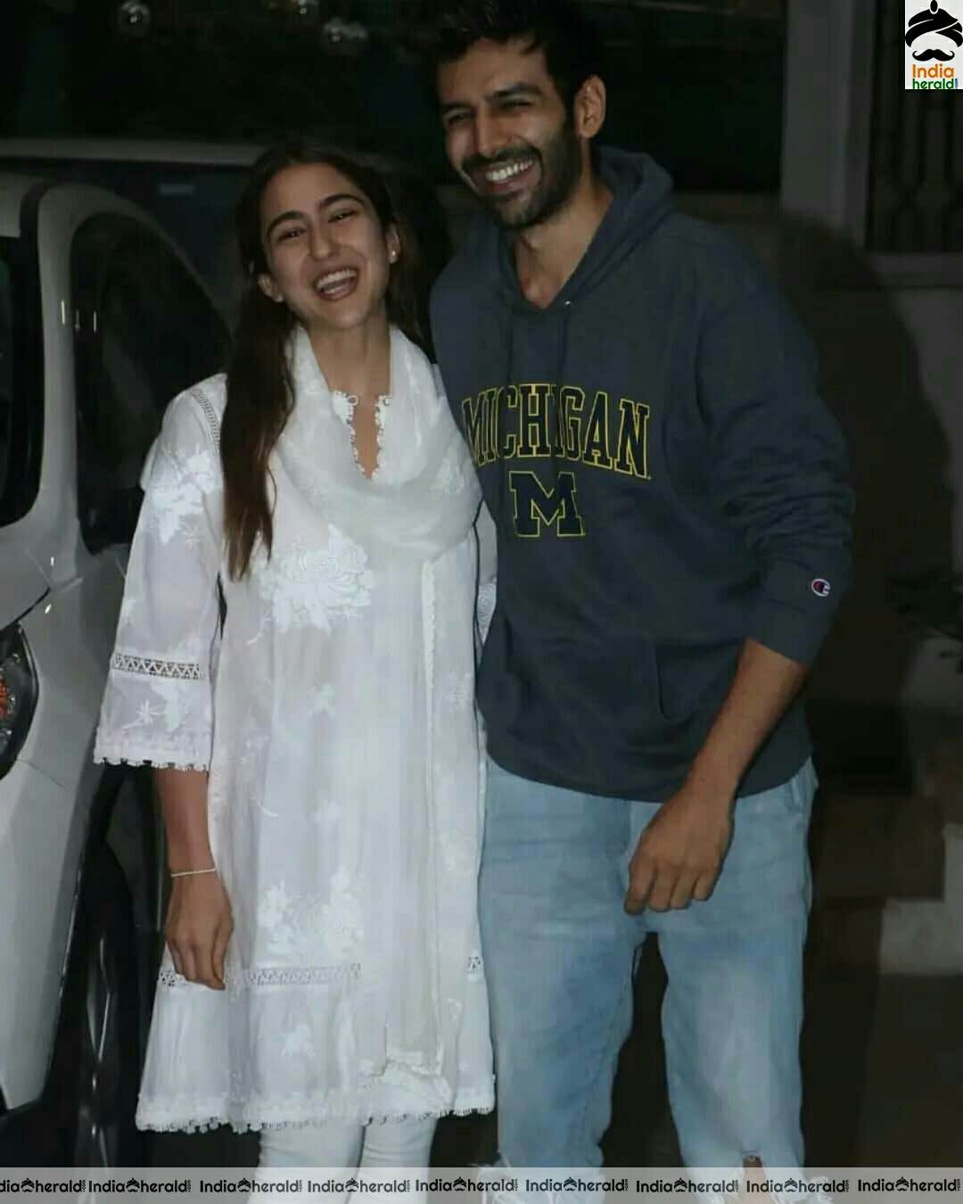 Sara Ali Khan Cute White Dress While Spotted Outside bandra