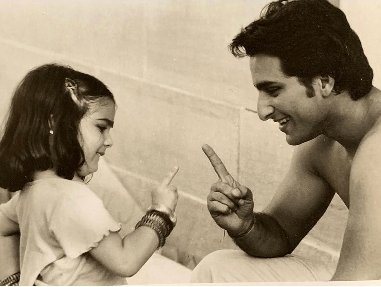Sara Ali Khan Shares Cute Childhood Stills With Her Dad Saif Ali Khan