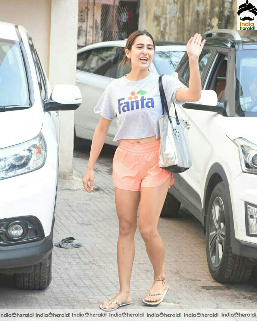 Sara Ali Khan Spotted Outside At Bandra