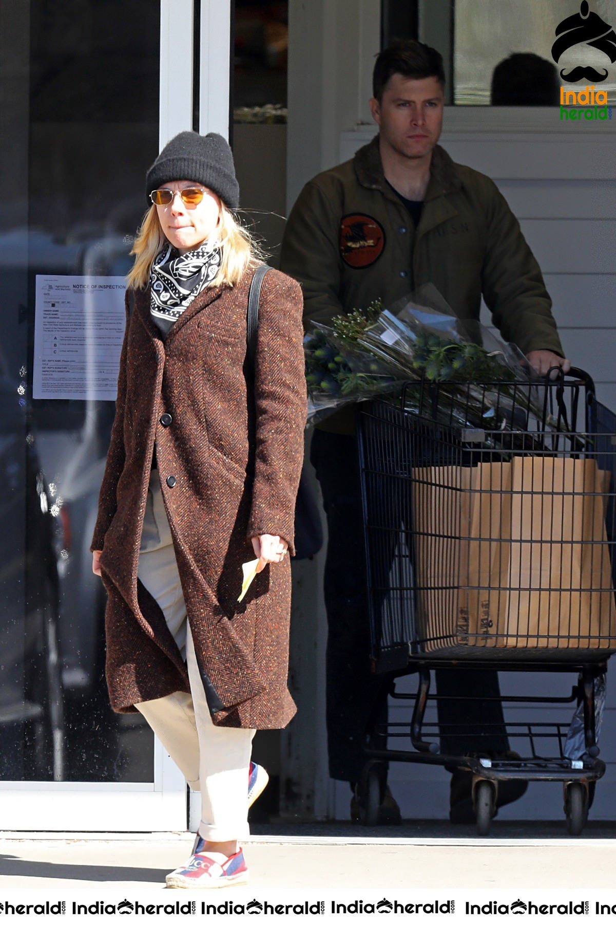 Scarlett Johansson caught by Paparazzi as she does grocery shopping in the Hamptons