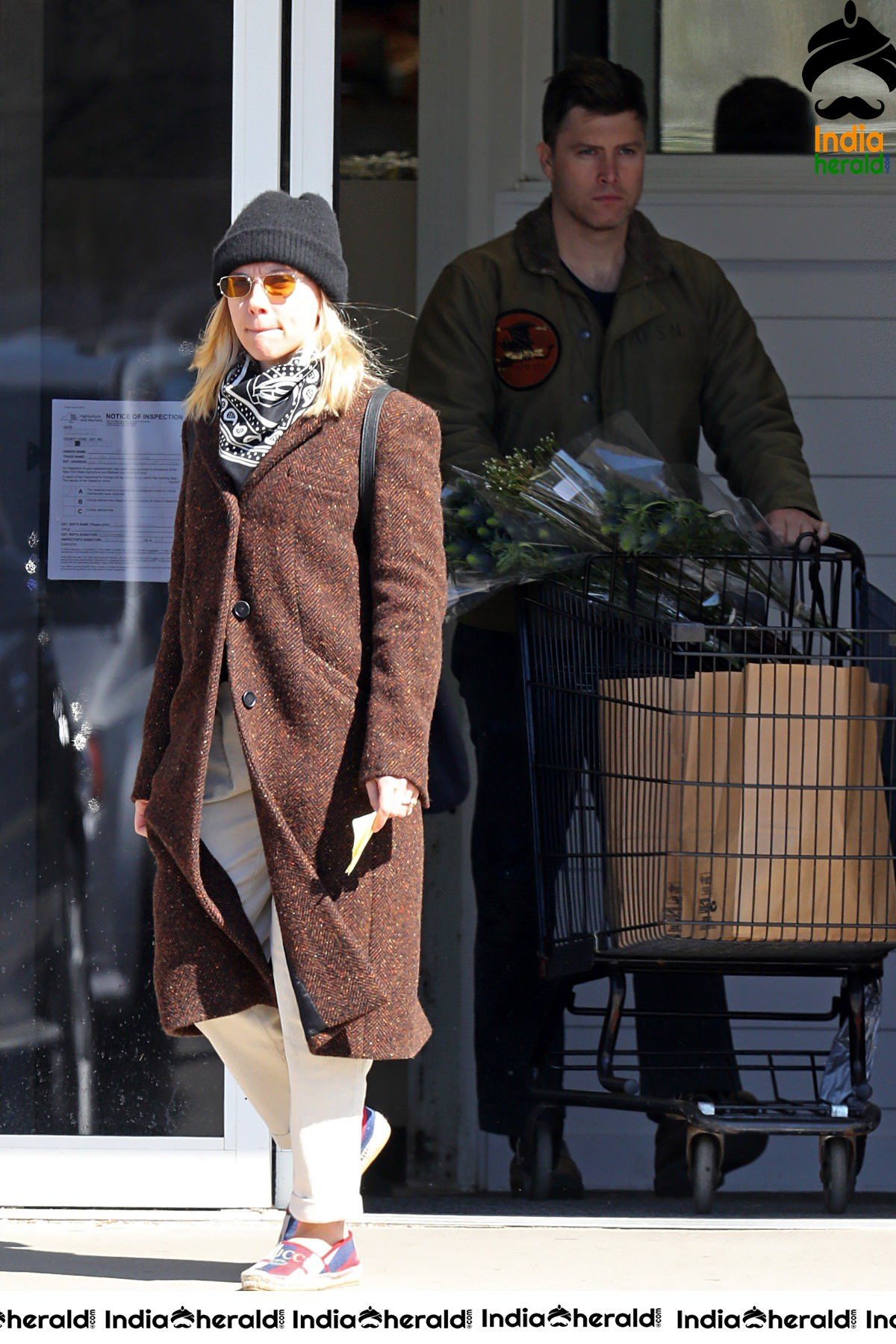 Scarlett Johansson caught by Paparazzi as she does grocery shopping in the Hamptons