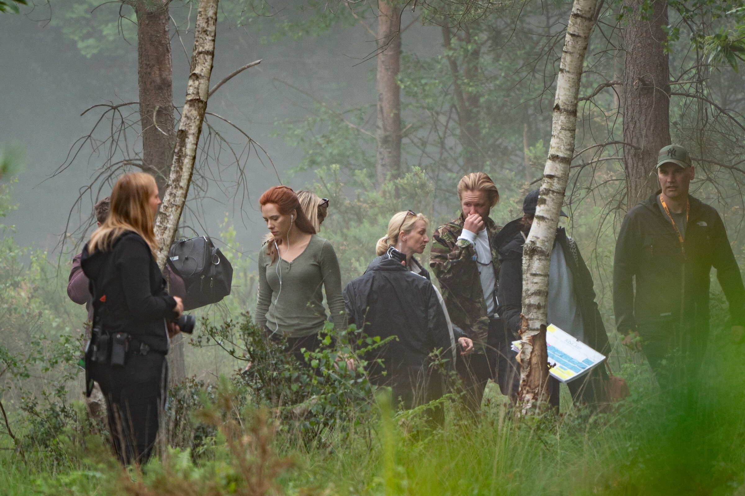 Scarlett Johansson From The Sets Of Black Widow At Pinewood Studios