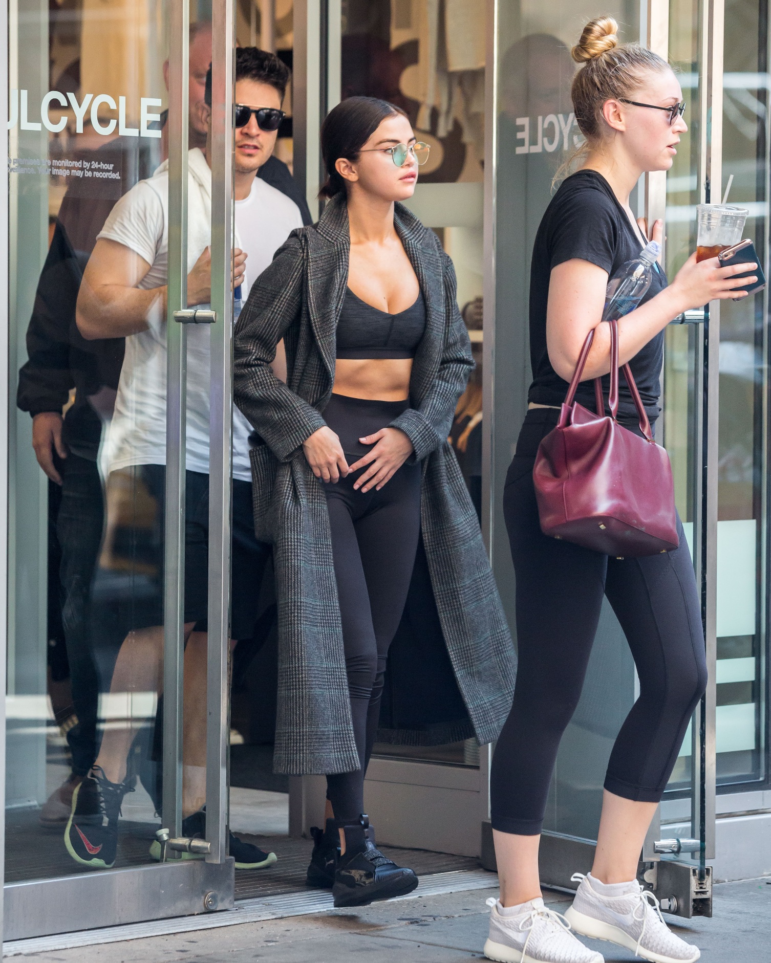 Selena Gomez Spotted In A Sports Bra And Tight Leggins In NYC