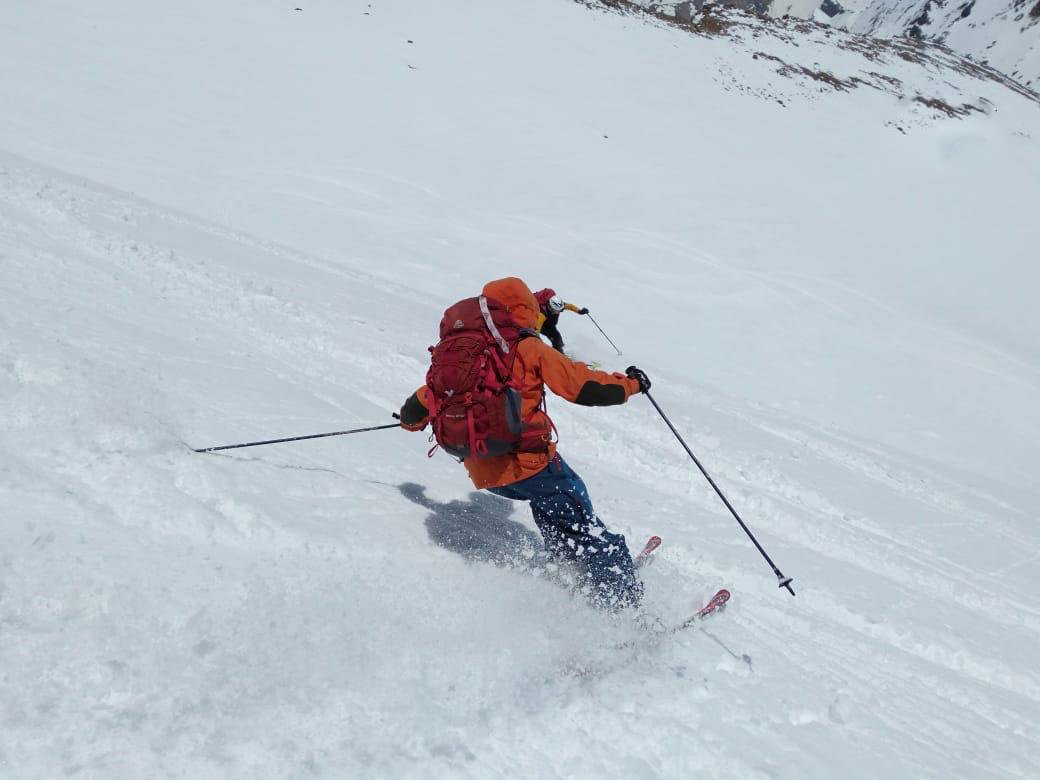 Seven Skiers Are On A Skiing Expedition In Baralacha And Chhatru Area