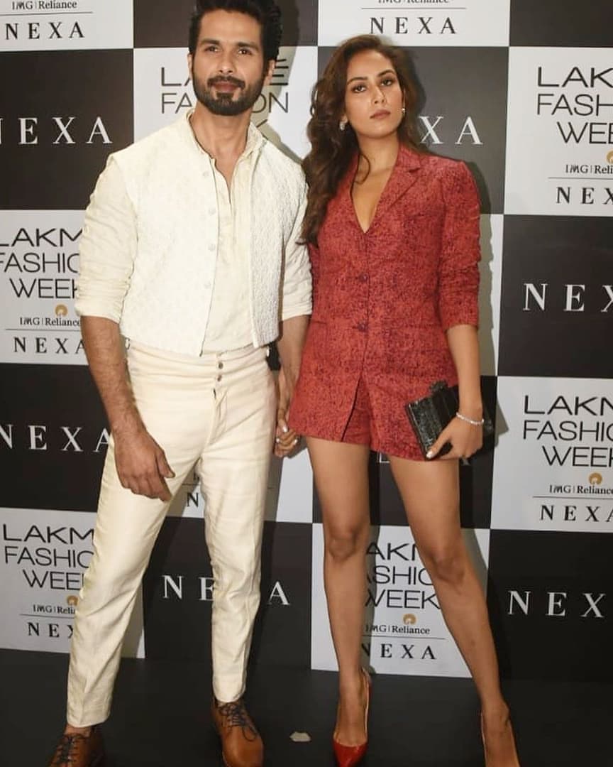 Shahid Kapoor And Mira Rajput Graceful Couple At The Lakme Fashion Week 2019