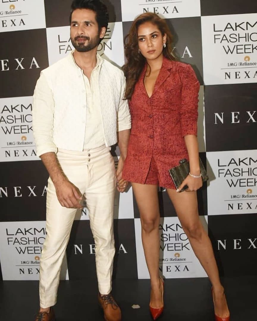 Shahid Kapoor And Mira Rajput Graceful Couple At The Lakme Fashion Week 2019