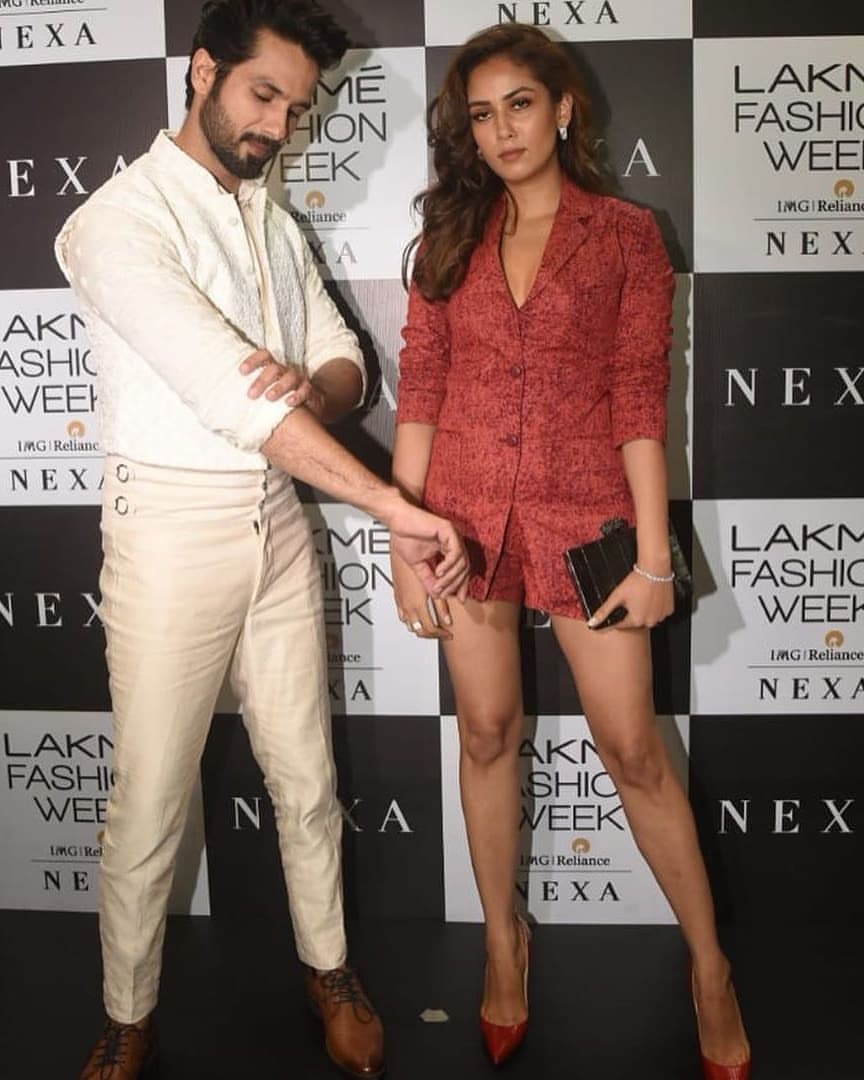 Shahid Kapoor And Mira Rajput Graceful Couple At The Lakme Fashion Week 2019