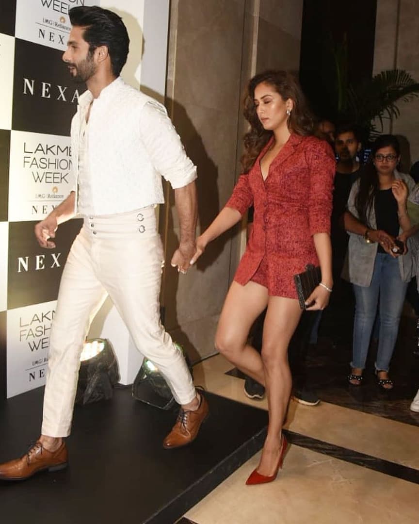 Shahid Kapoor And Mira Rajput Graceful Couple At The Lakme Fashion Week 2019