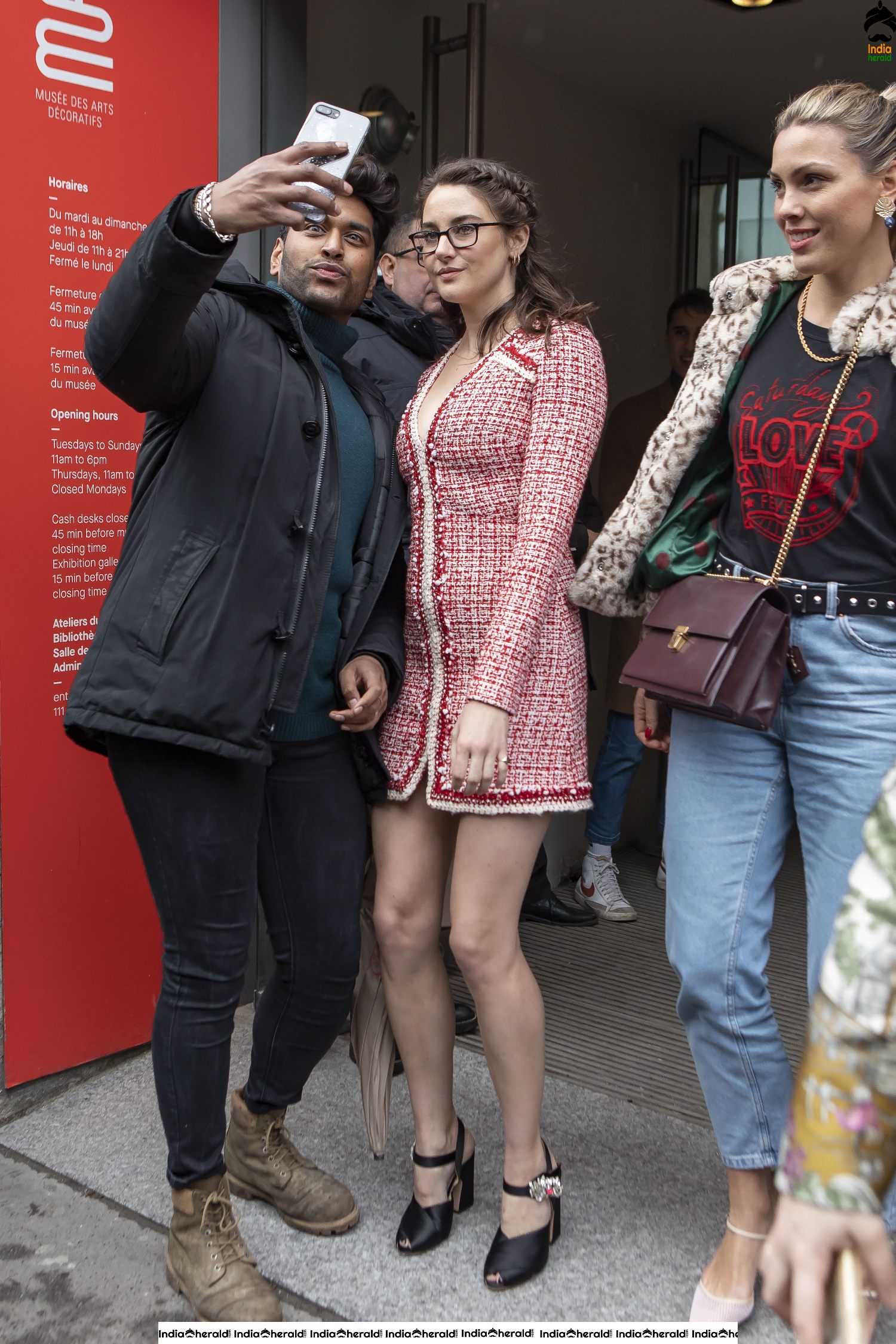 Shailene Woodley attending the Giambattista Valli show at Paris Fashion Week