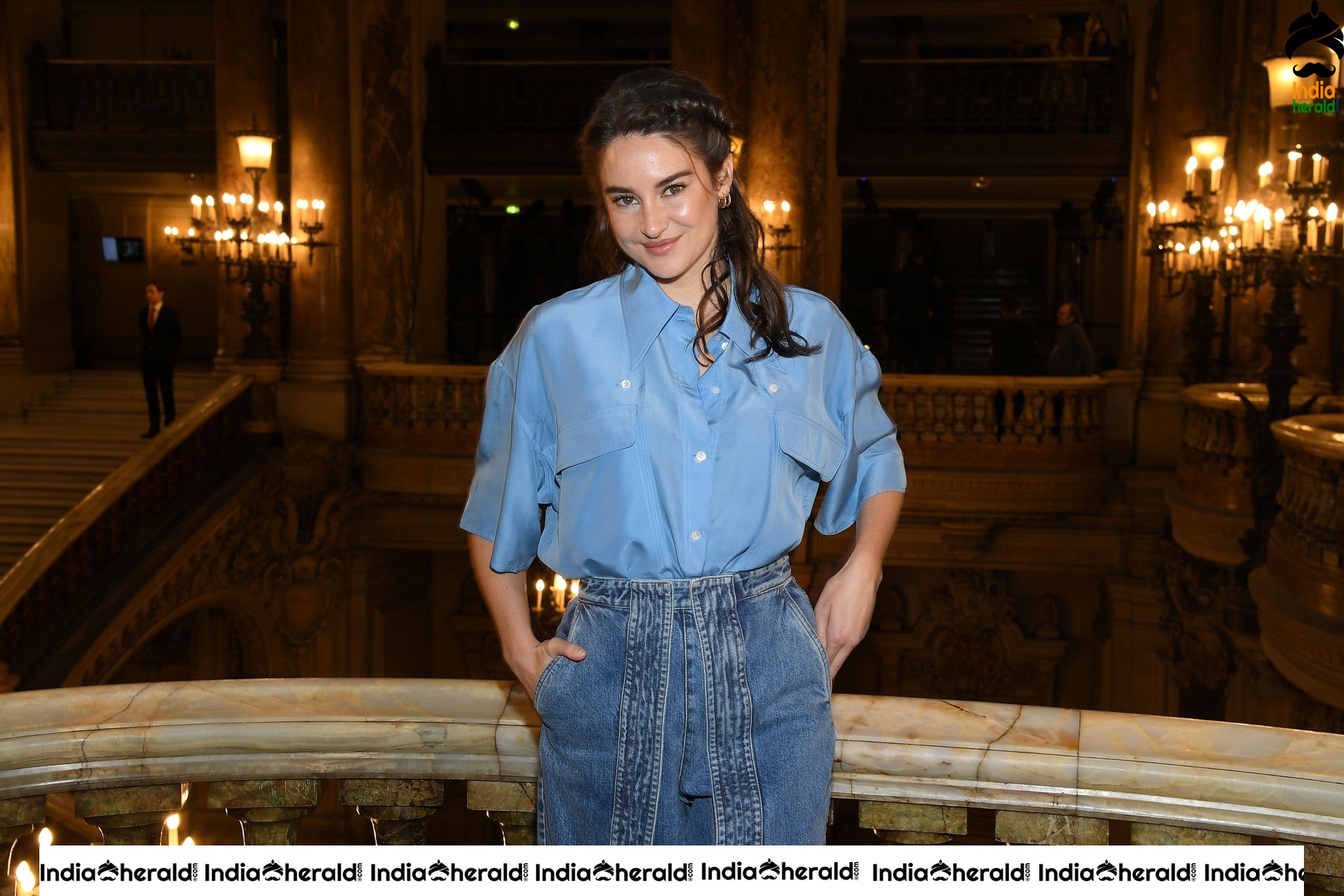 Shailene Woodley during Stella McCartney Show at Paris Fashion Week in Paris