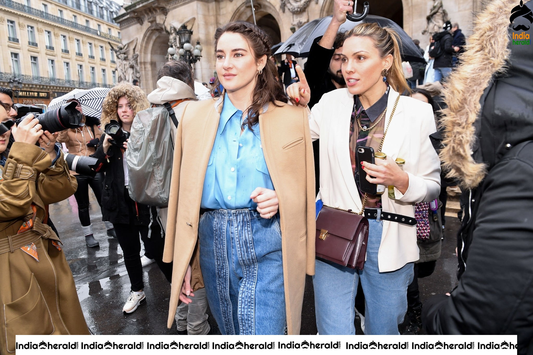 Shailene Woodley during Stella McCartney Show at Paris Fashion Week in Paris