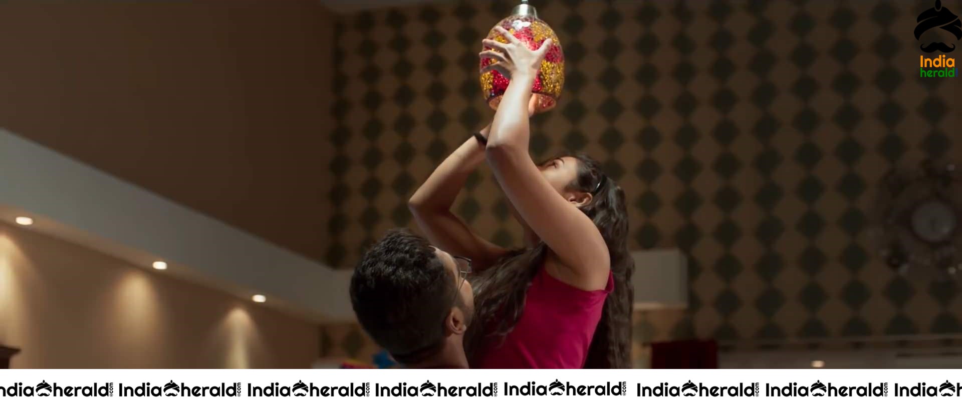 Shalini Pandey Hot Photos From 100 Percent Kaadhal Movie Set 1