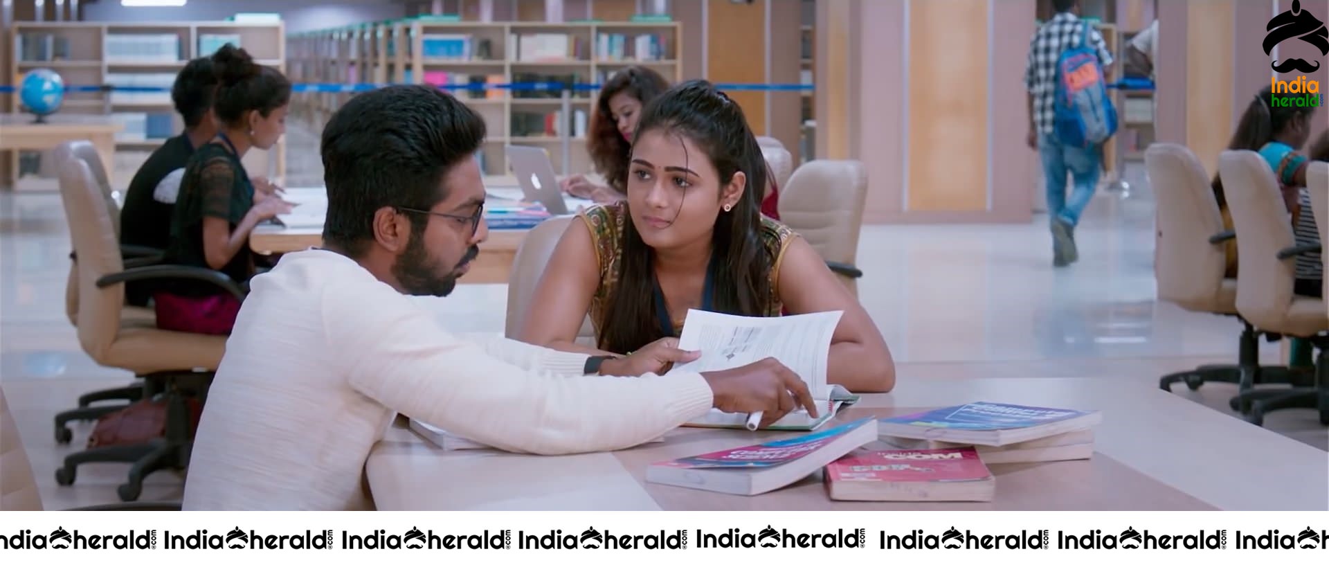 Shalini Pandey Hot Photos From 100 Percent Kaadhal Movie Set 3