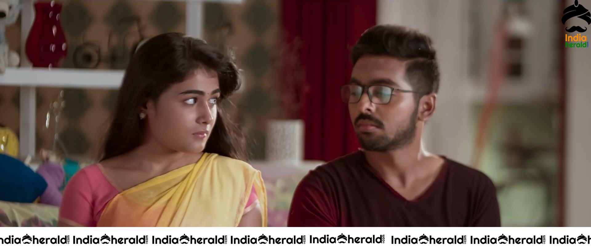 Shalini Pandey Hot Photos From 100 Percent Kaadhal Movie Set 3