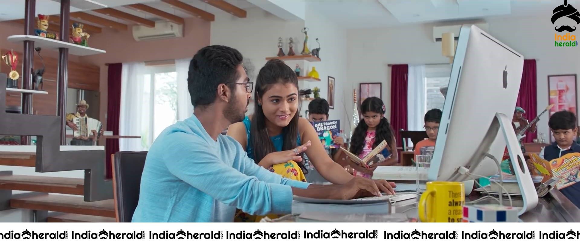 Shalini Pandey Hot Photos From 100 Percent Kaadhal Movie Set 4