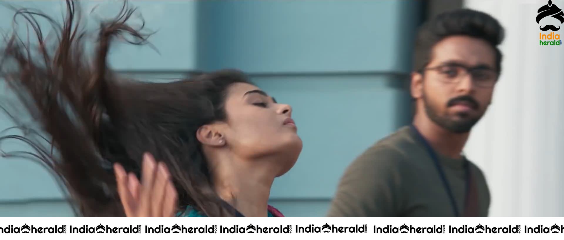 Shalini Pandey Hot Photos From 100 Percent Kaadhal Movie Set 4