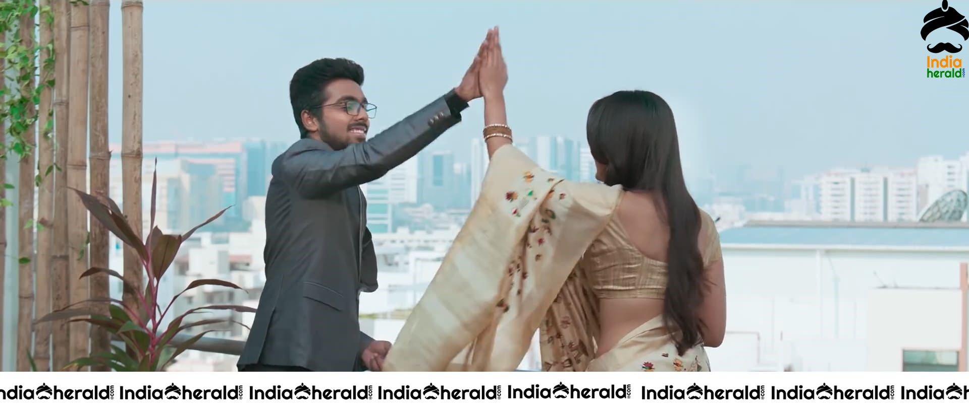 Shalini Pandey Hot Photos From 100 Percent Kaadhal Movie Set 4