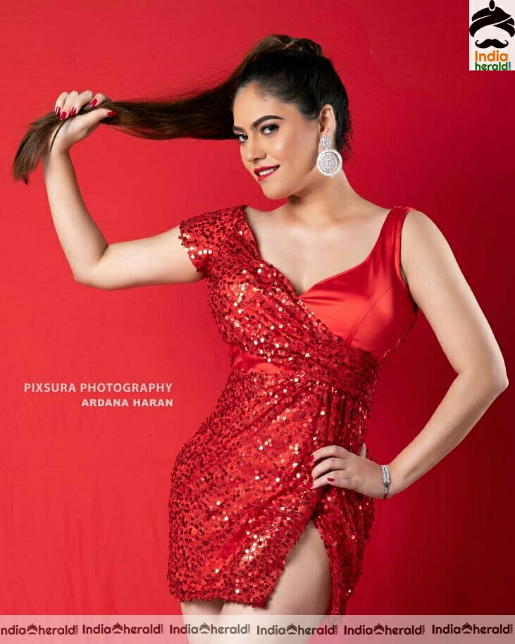 Sherin Hot Red Photoshoot