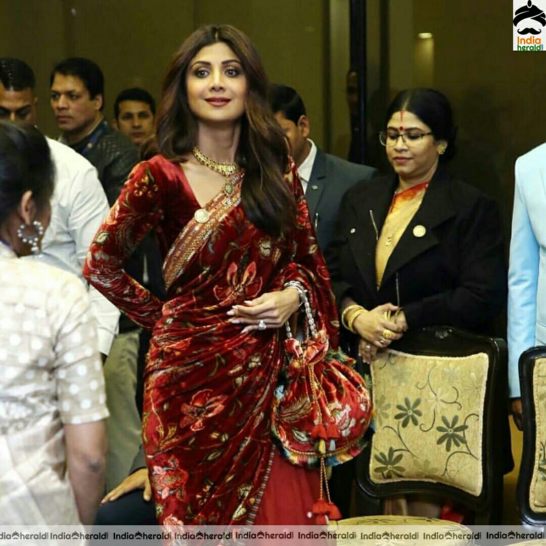 Shilpa Shetty With Her Husband At An Event Stills