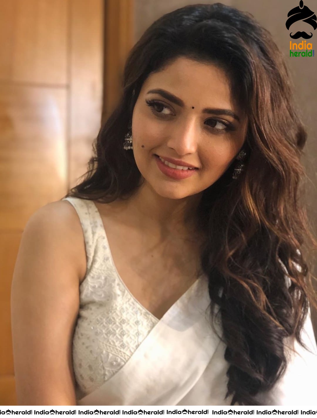 Shirin Kanchwala Latest Hot Photos in Sleeveless Blouse and White Saree