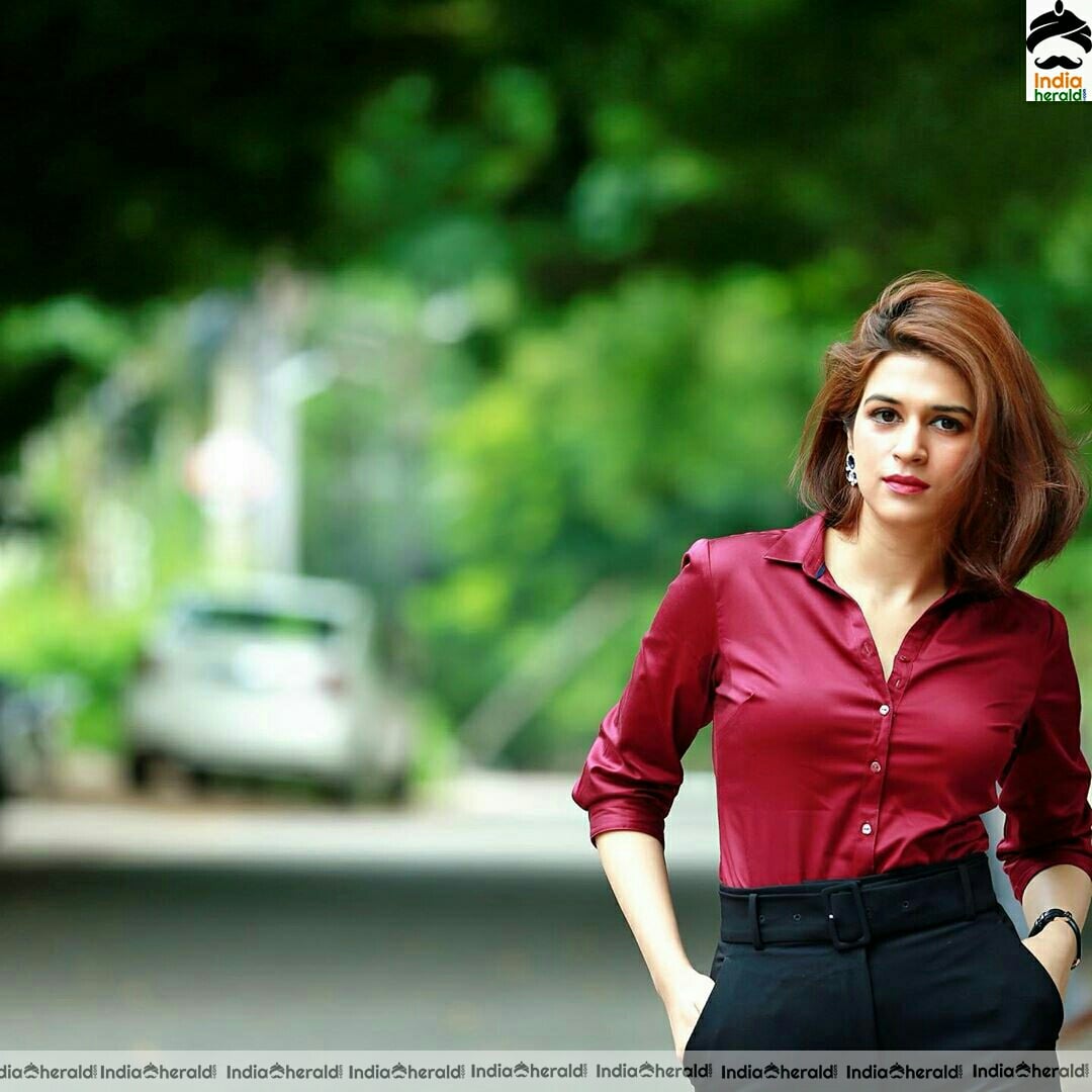 Shraddha Das Hot And Cute Red Dress Stills