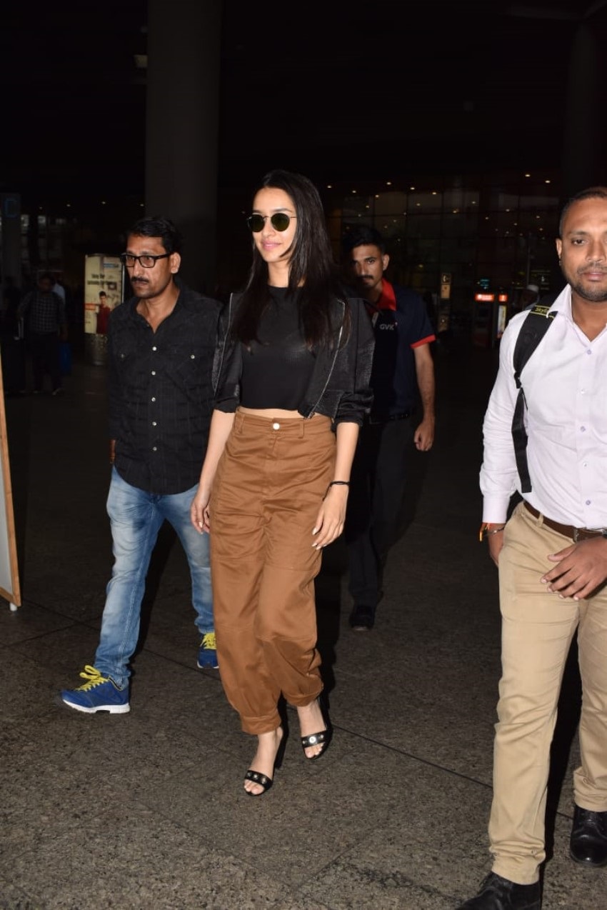 Shraddha Kapoor Exposes Her Inner Wear In A Transparent Top And Snapped At Mumbai Airport