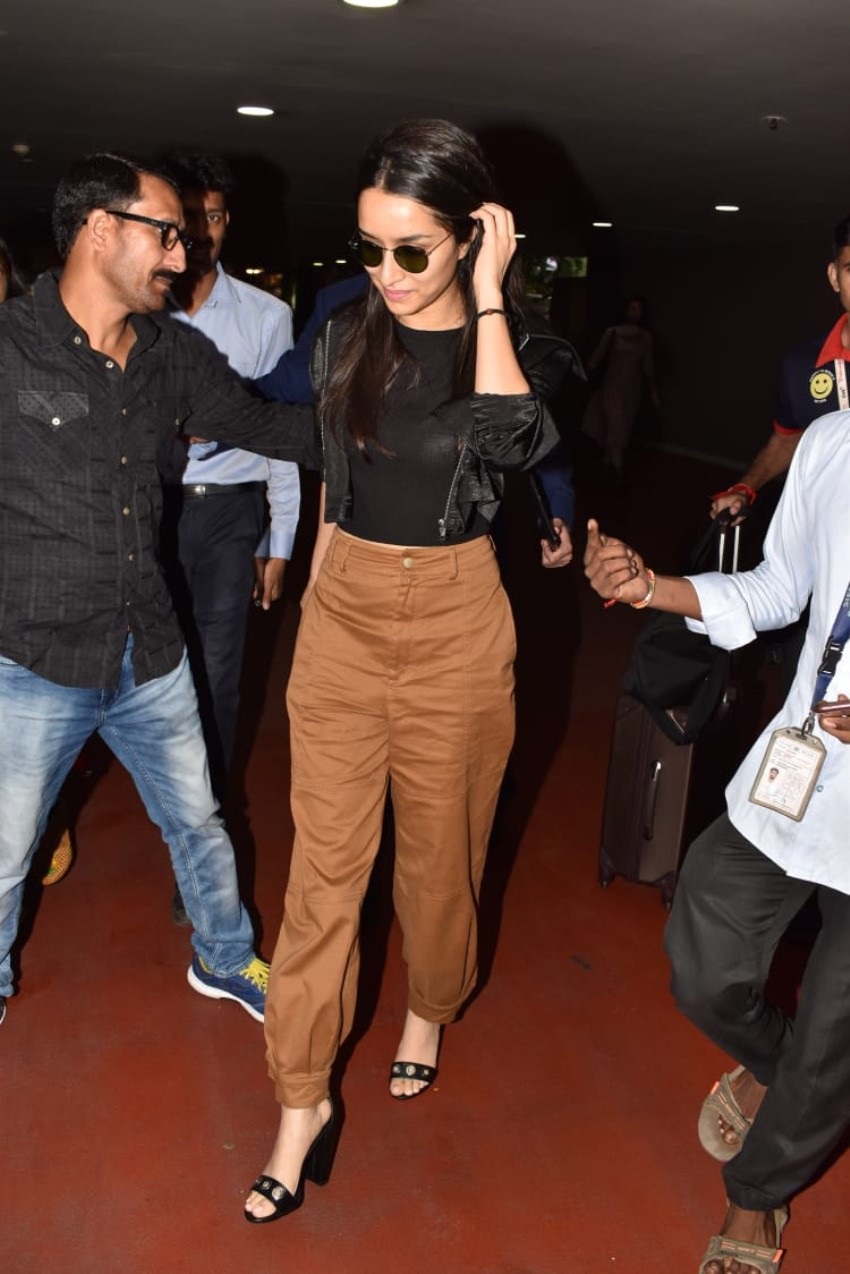 Shraddha Kapoor Exposes Her Inner Wear In A Transparent Top And Snapped At Mumbai Airport