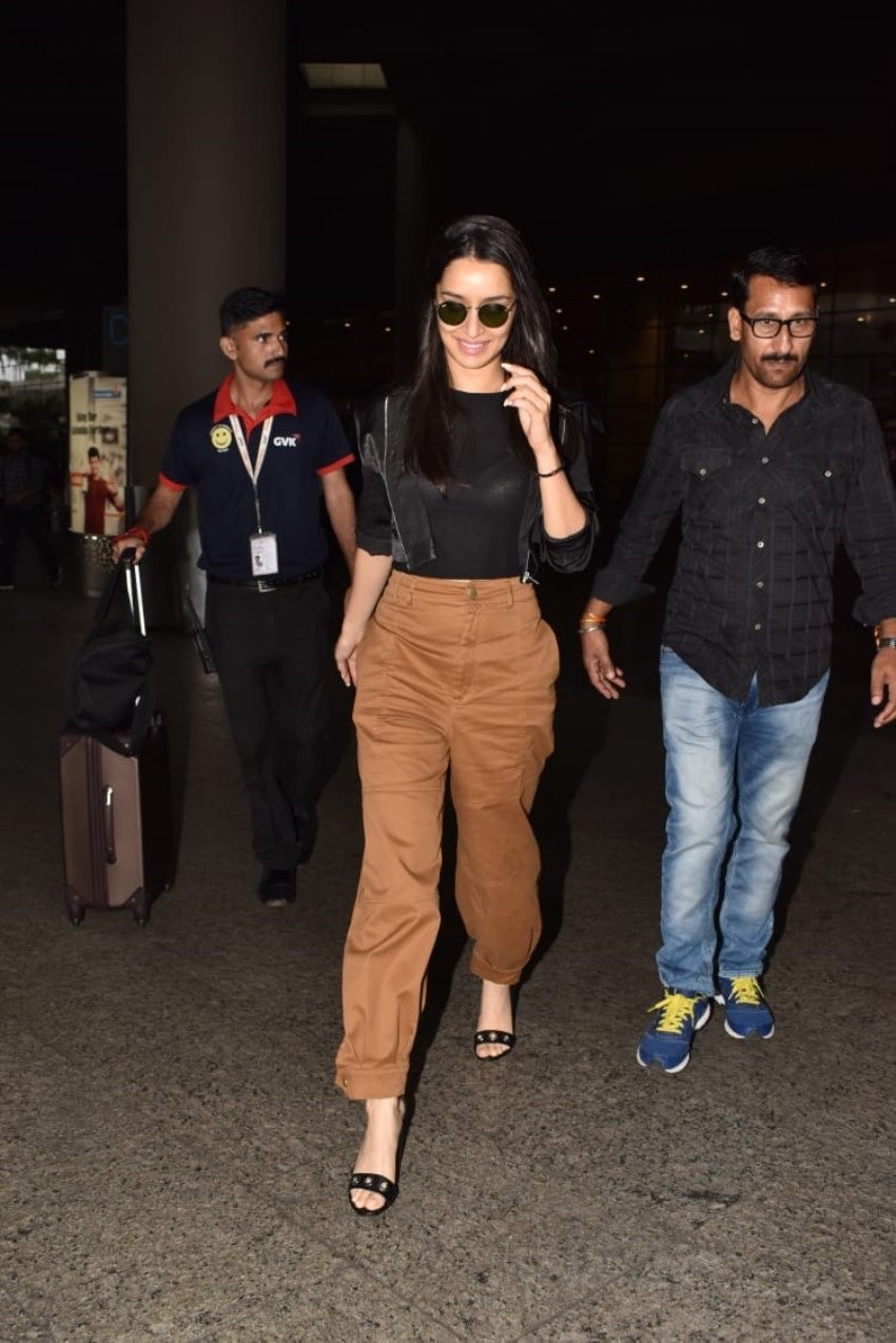 Shraddha Kapoor Exposes Her Inner Wear In A Transparent Top And Snapped At Mumbai Airport