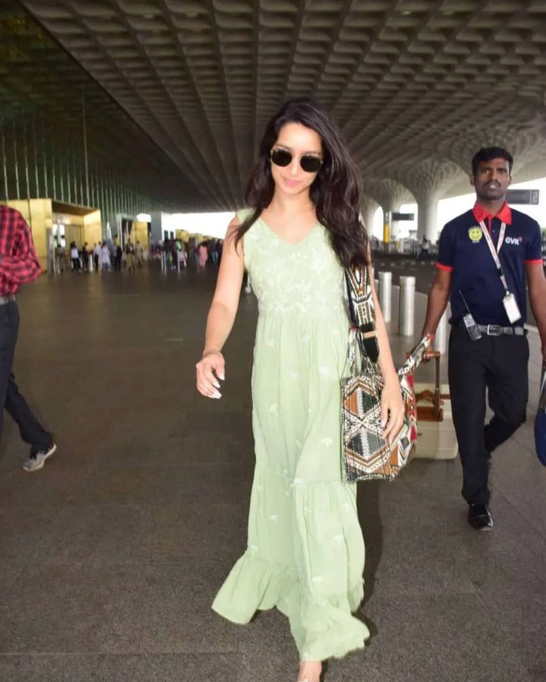 Shraddha Kapoor Spotted At Mumbai Airport In Sleeveless Casual Frock