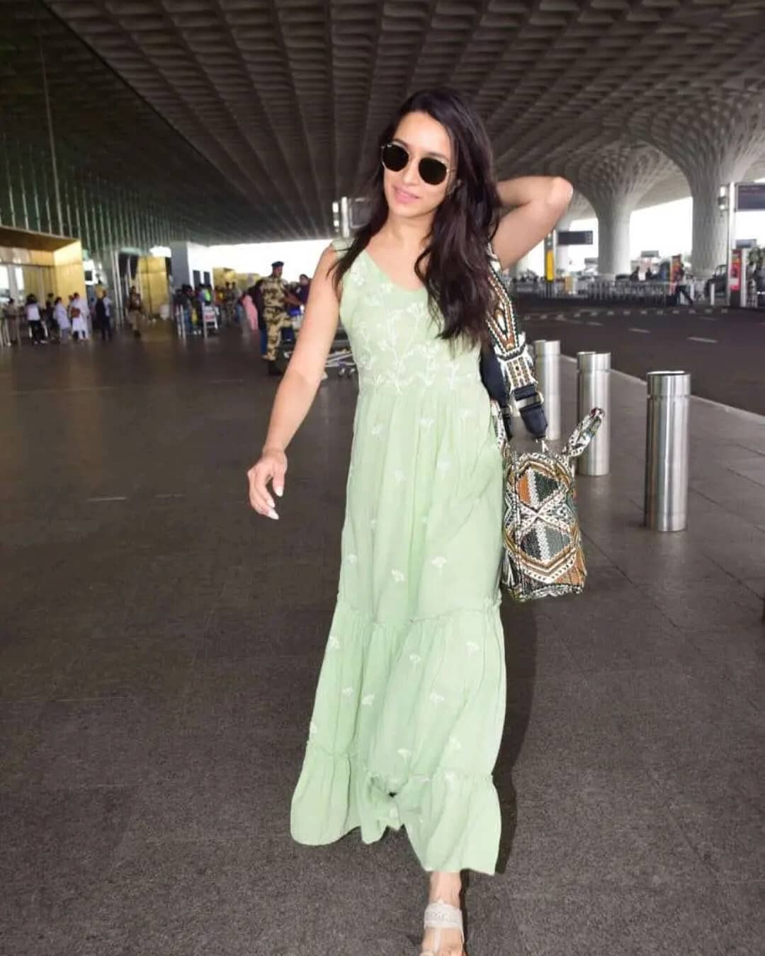 Shraddha Kapoor Spotted At Mumbai Airport In Sleeveless Casual Frock