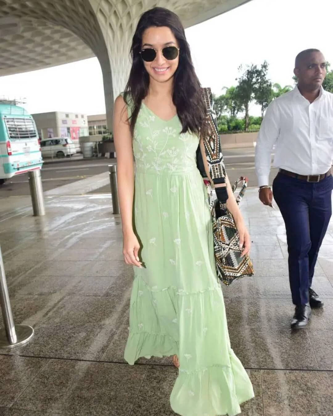 Shraddha Kapoor Spotted At Mumbai Airport In Sleeveless Casual Frock