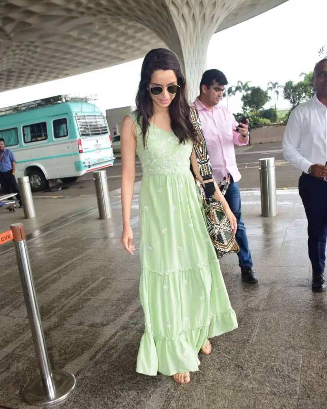 Shraddha Kapoor Spotted At Mumbai Airport In Sleeveless Casual Frock
