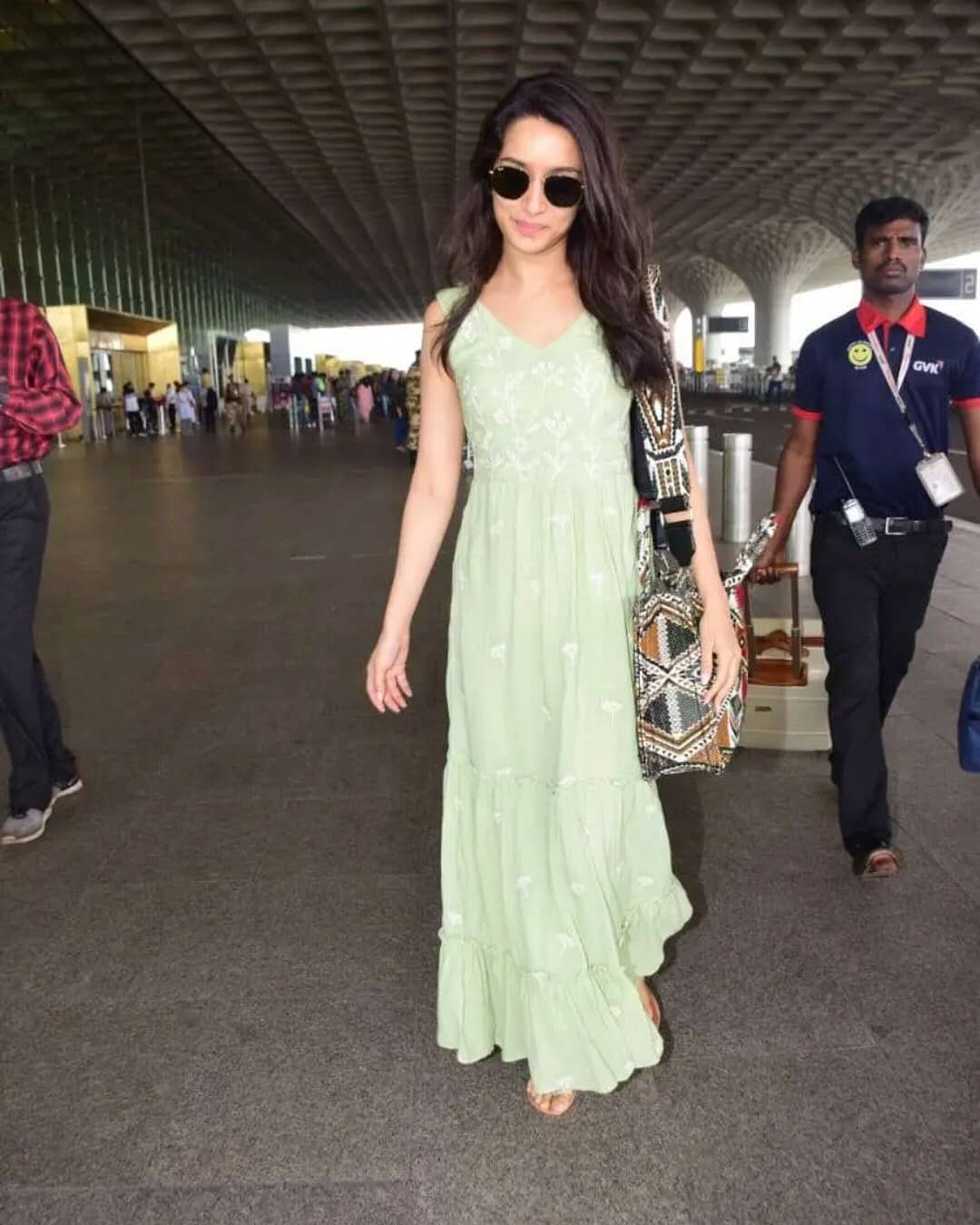 Shraddha Kapoor Spotted At Mumbai Airport In Sleeveless Casual Frock