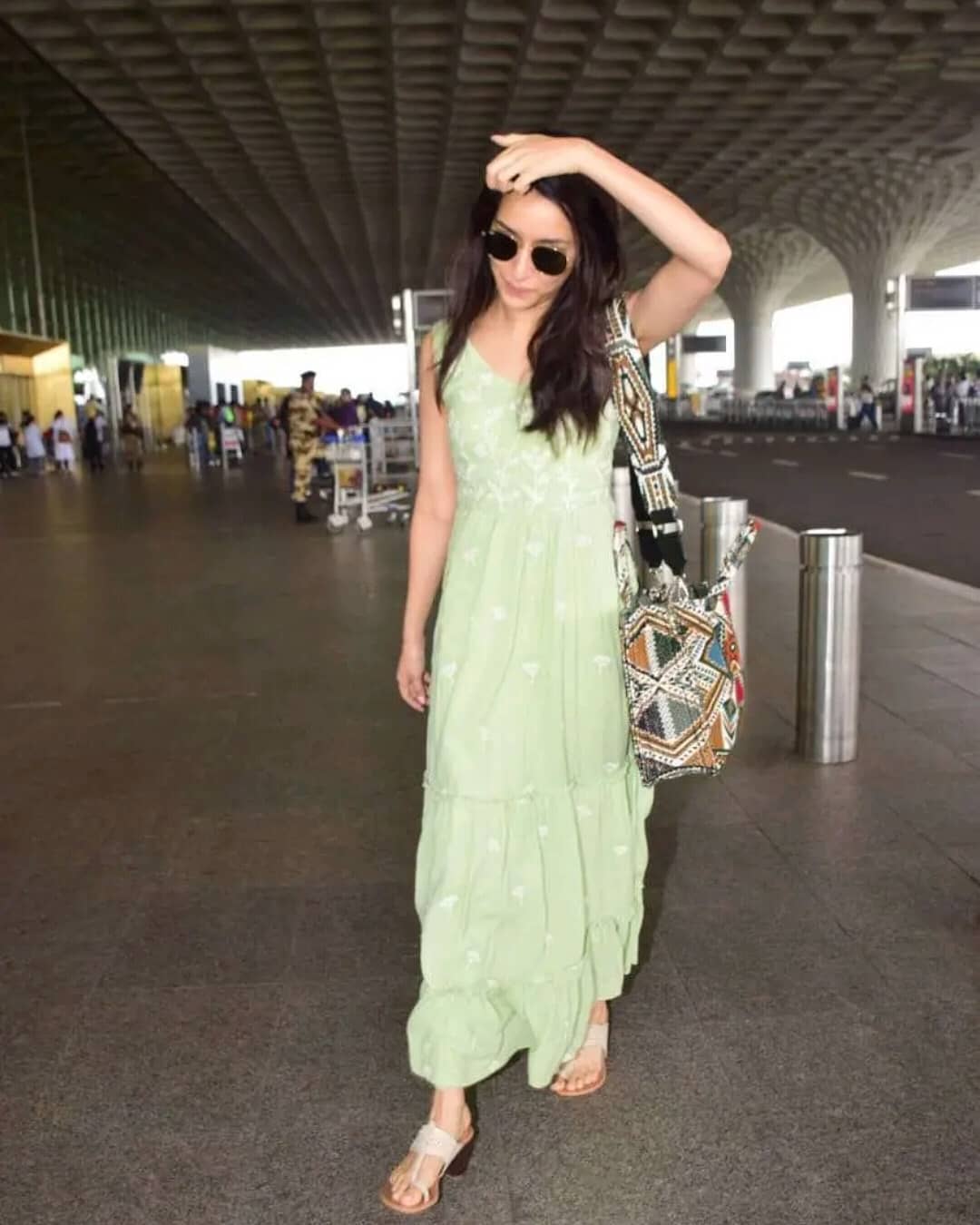 Shraddha Kapoor Spotted At Mumbai Airport In Sleeveless Casual Frock
