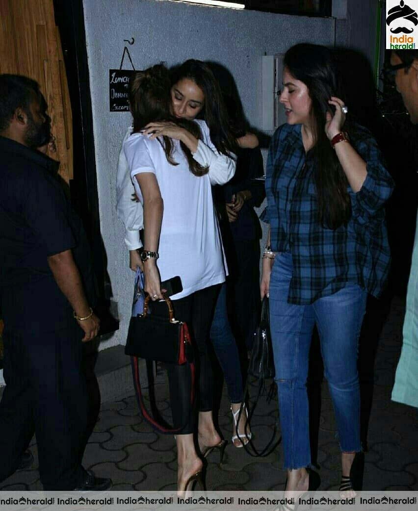 Shraddha Kapoor Spotted Outside Restaurant At Bandra