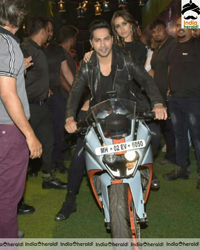 Shraddha Kapoor with Varun Dhawan Dressed In Black During Promotion Of The Next Movie