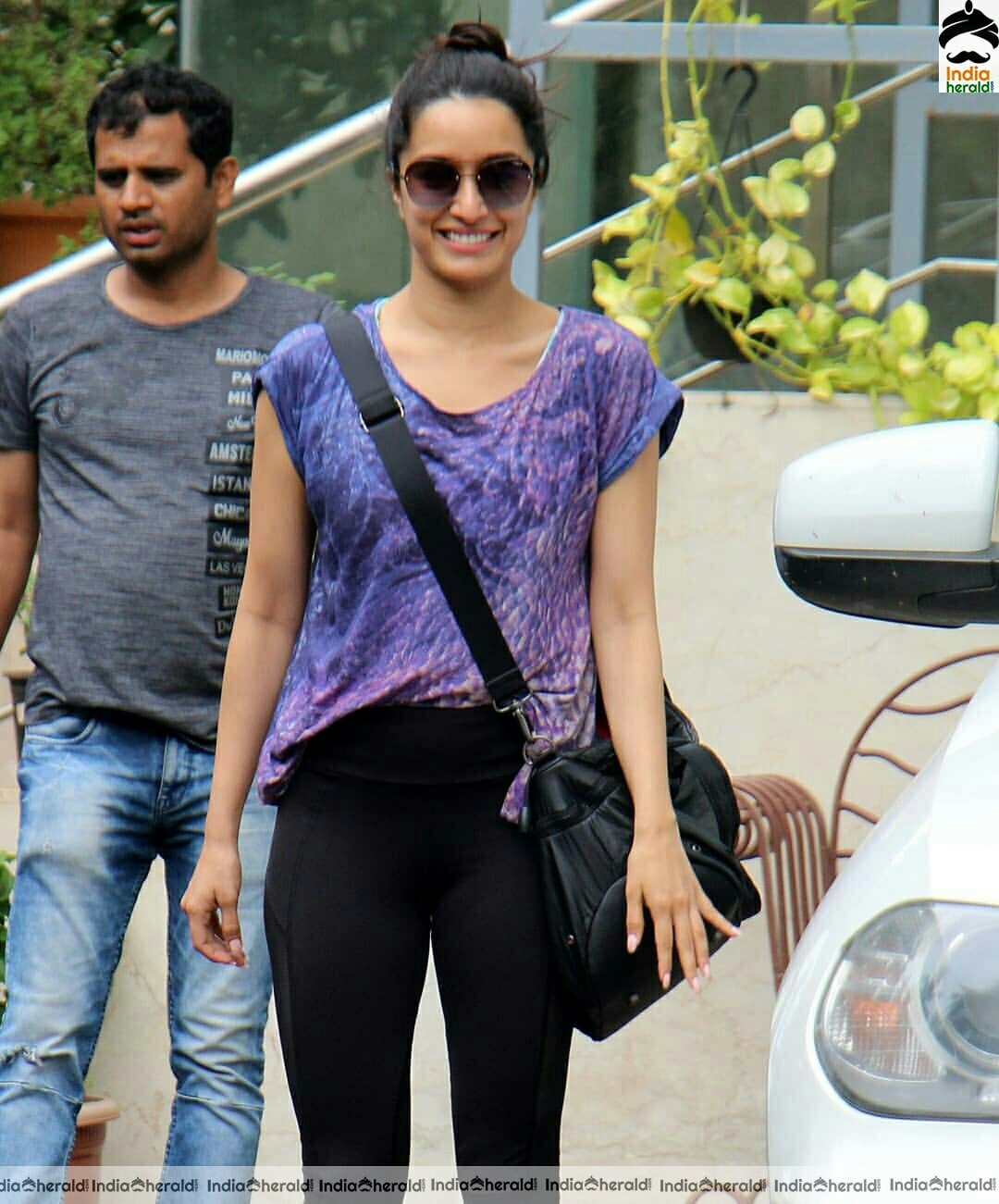 Shraddha Seen in lose top and shades