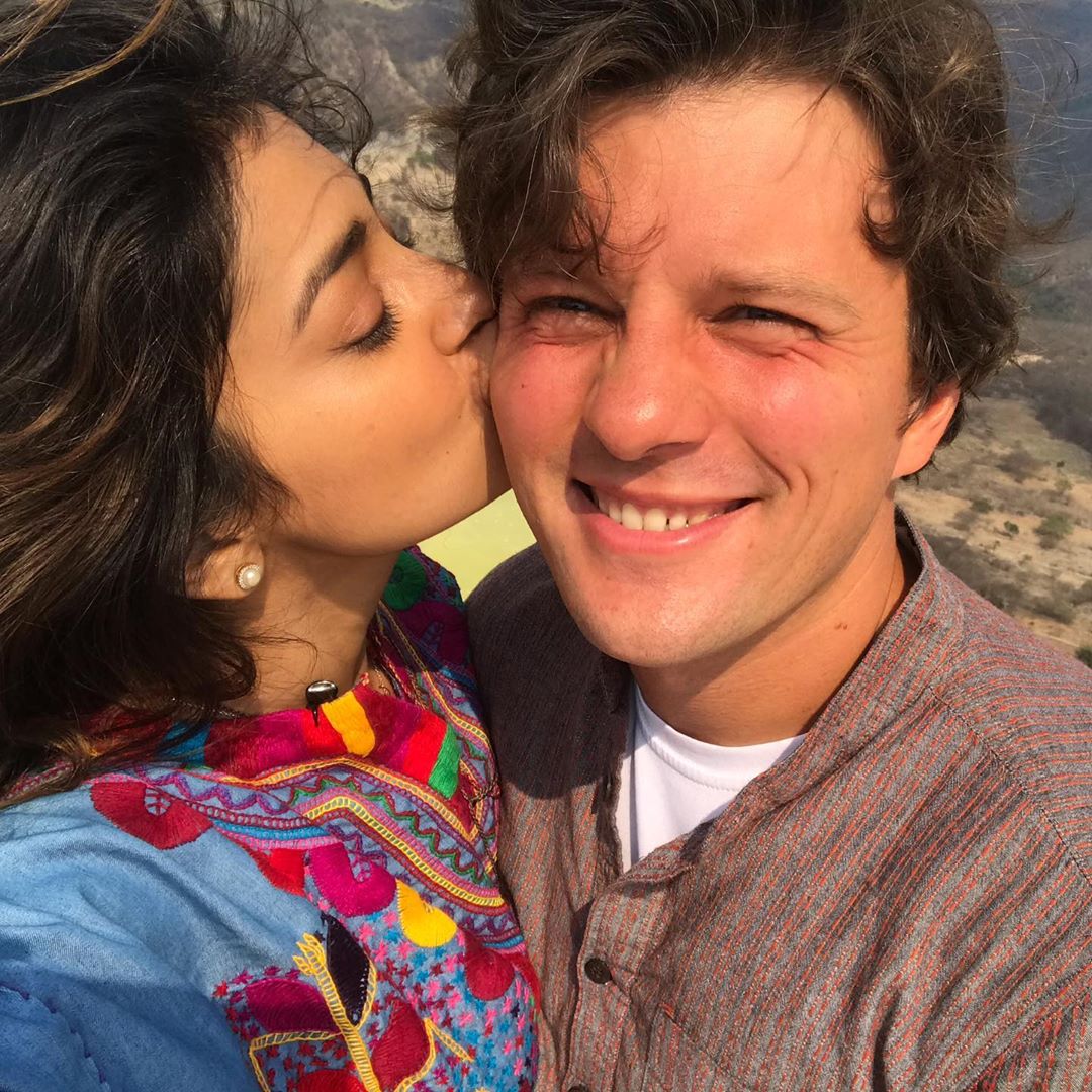 Shriya Enjoying With Her Husband