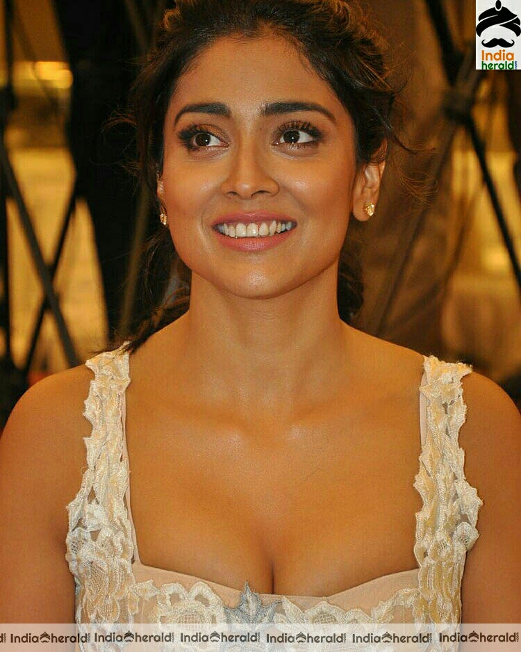 Shriya Hot Cleavage Revealing Stills