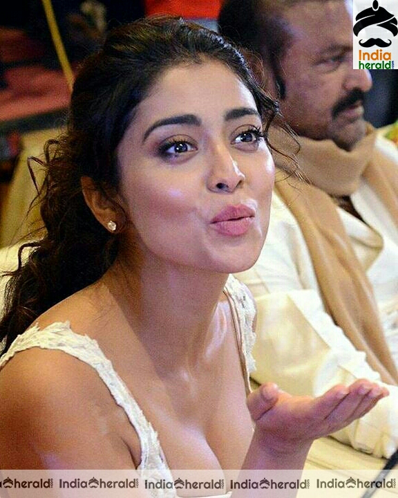 Shriya Hot Cleavage Revealing Stills