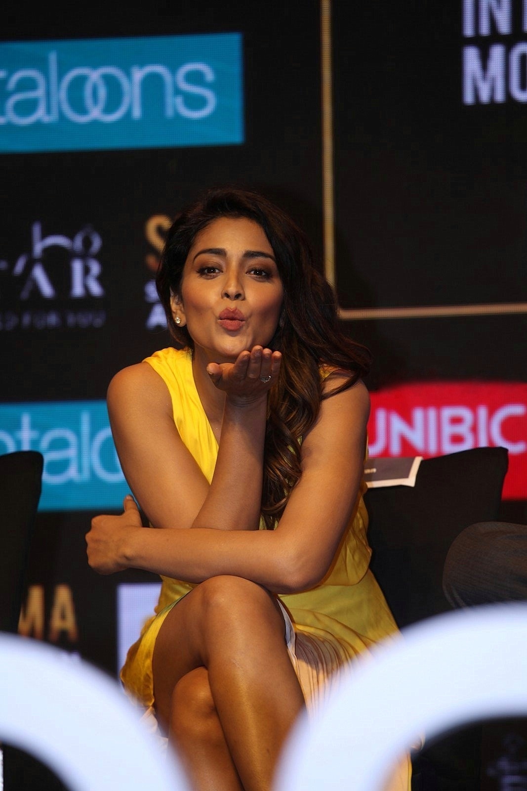 Shriya Hot In Yellow At SIIMA Awards Set 1