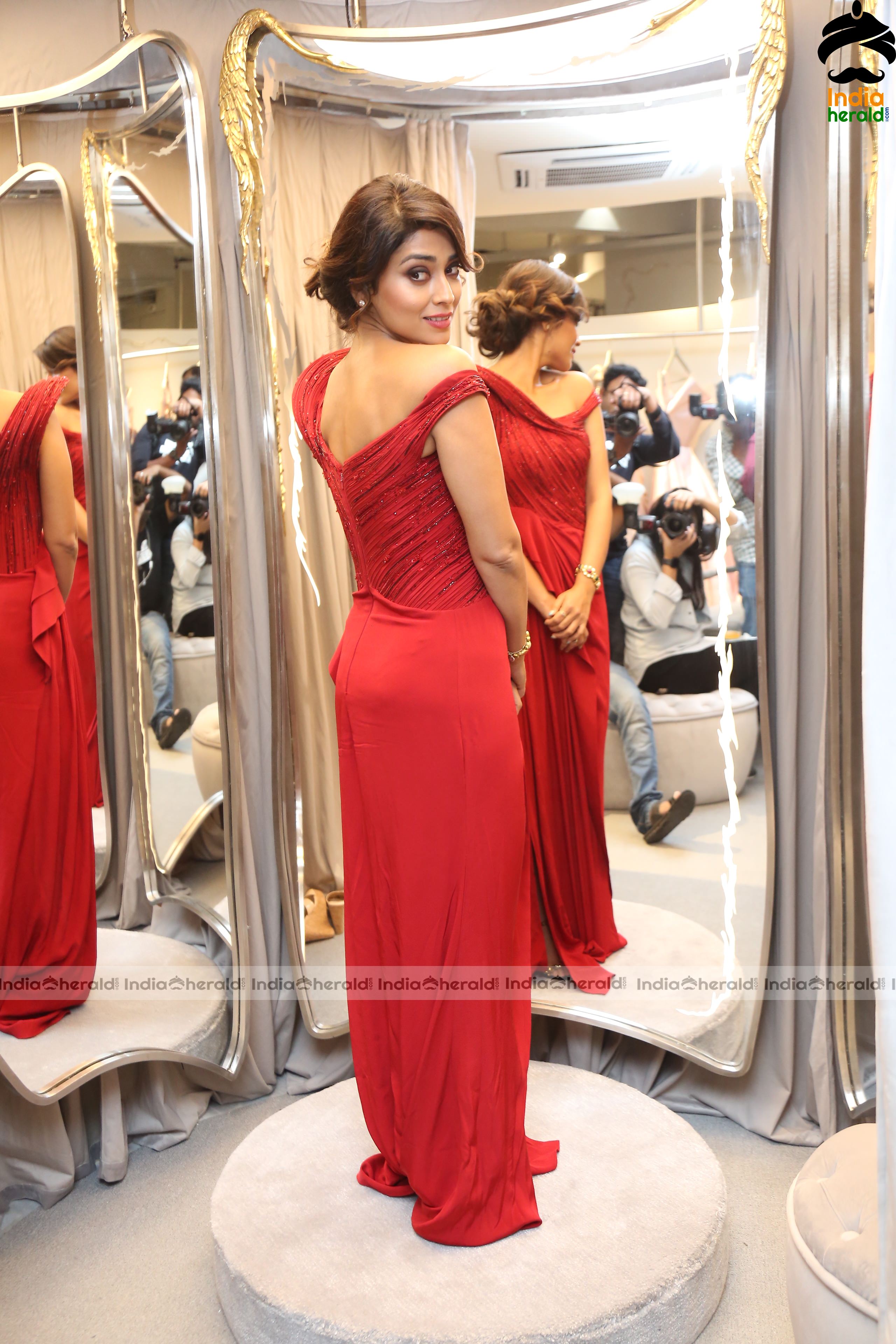 Shriya Red Hot Photos at the Launch of Ace Couturier Set 1