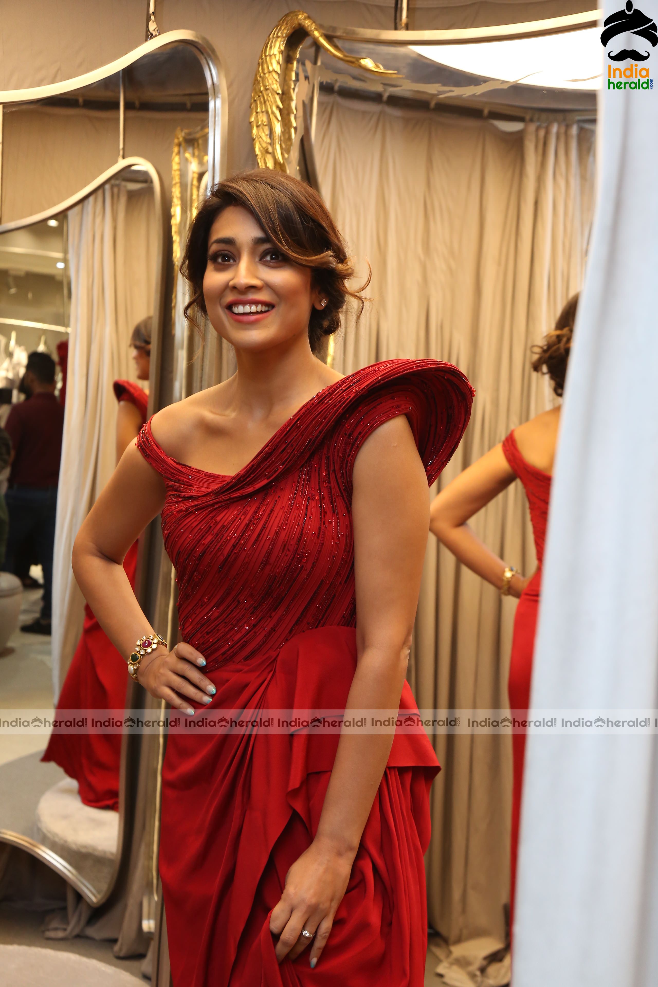 Shriya Red Hot Photos at the Launch of Ace Couturier Set 1