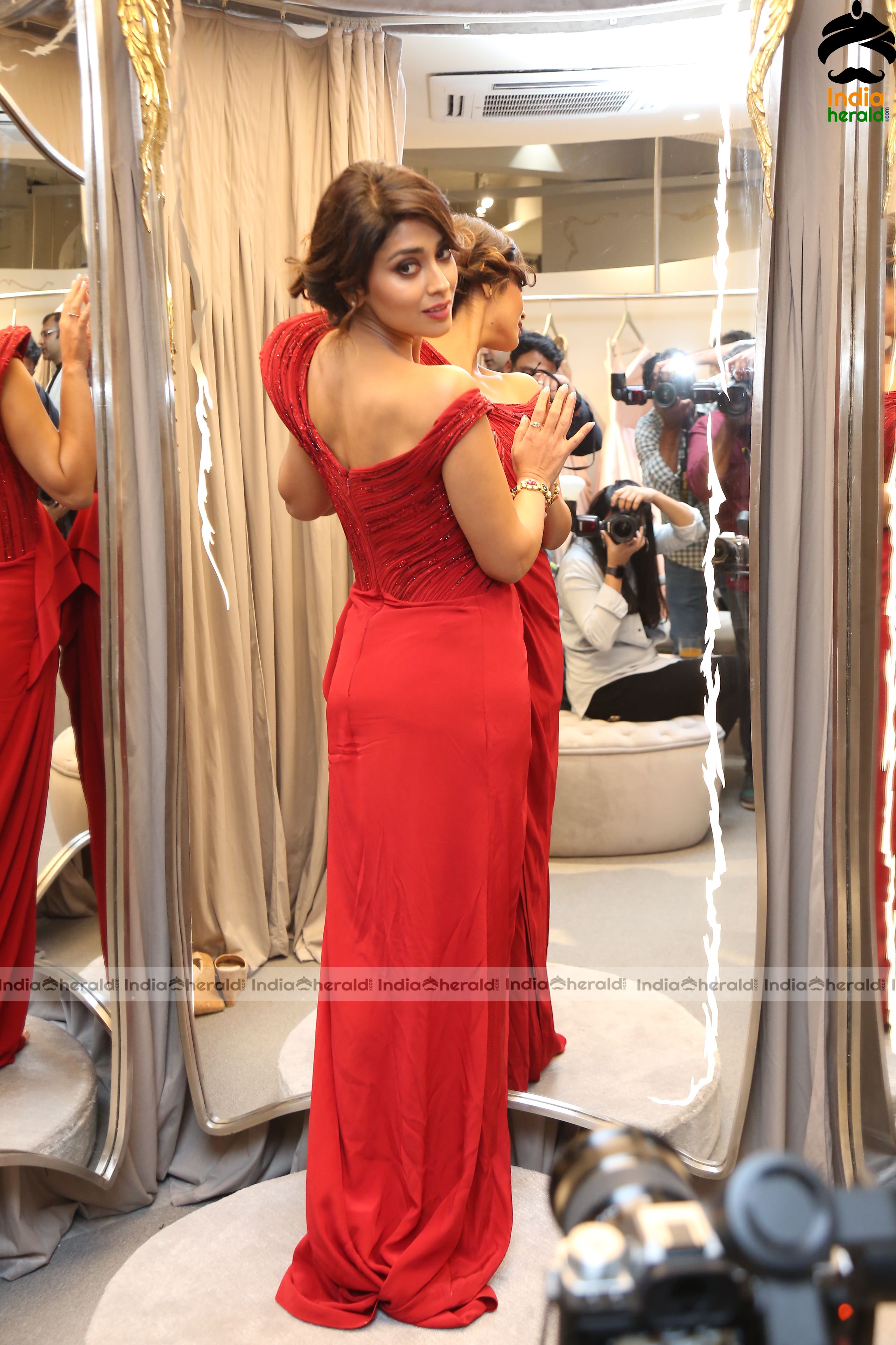 Shriya Red Hot Photos at the Launch of Ace Couturier Set 2