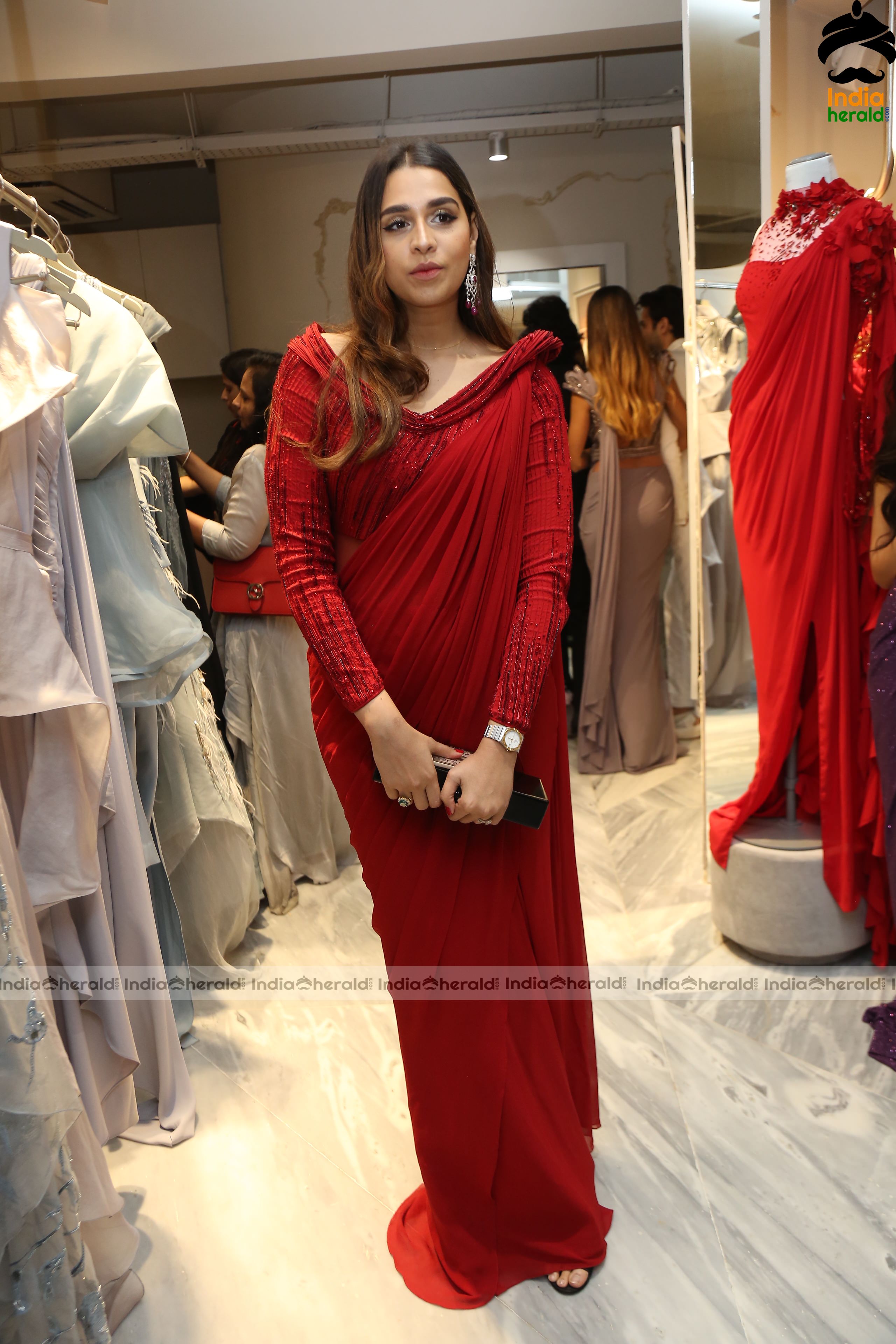 Shriya Red Hot Photos at the Launch of Ace Couturier Set 4