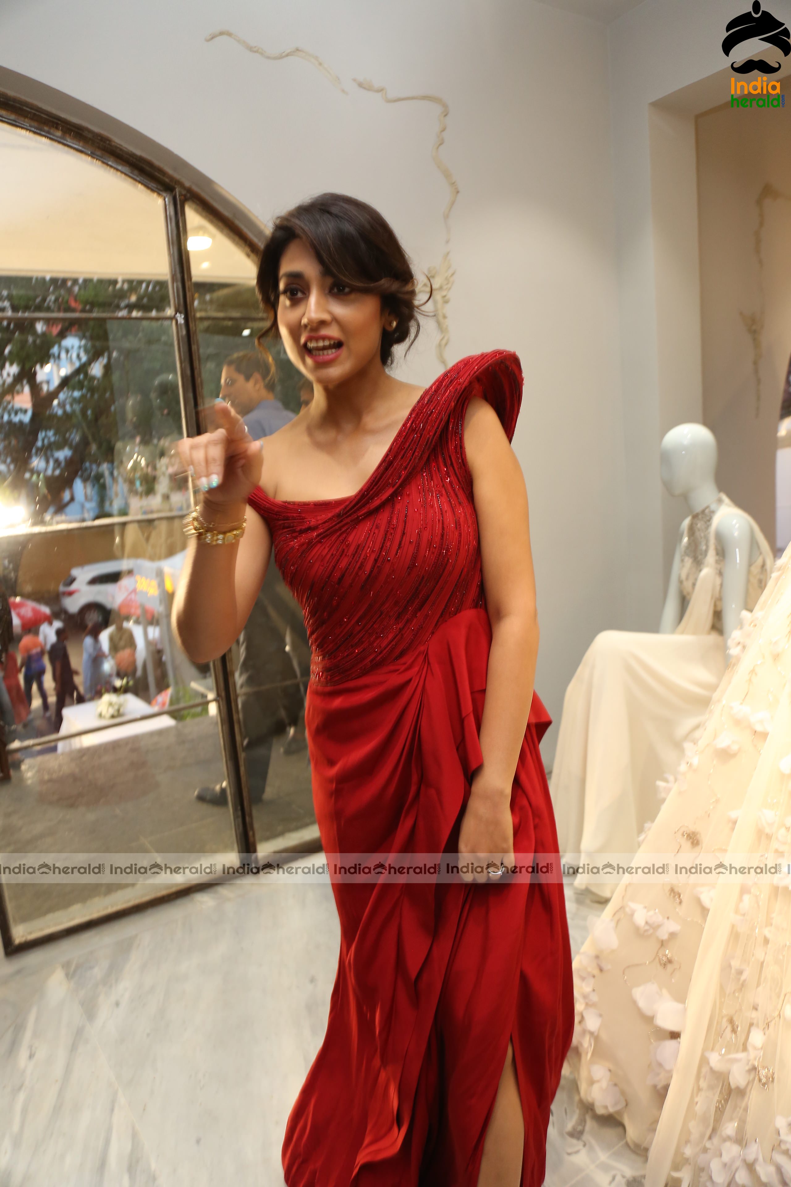 Shriya Red Hot Photos at the Launch of Ace Couturier Set 4