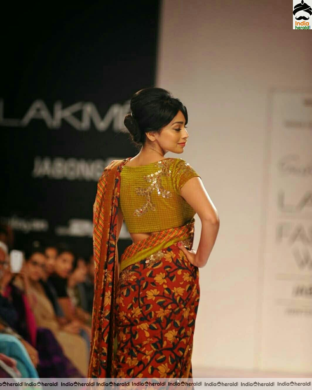 Shriya Saran walks the ramp in these photos