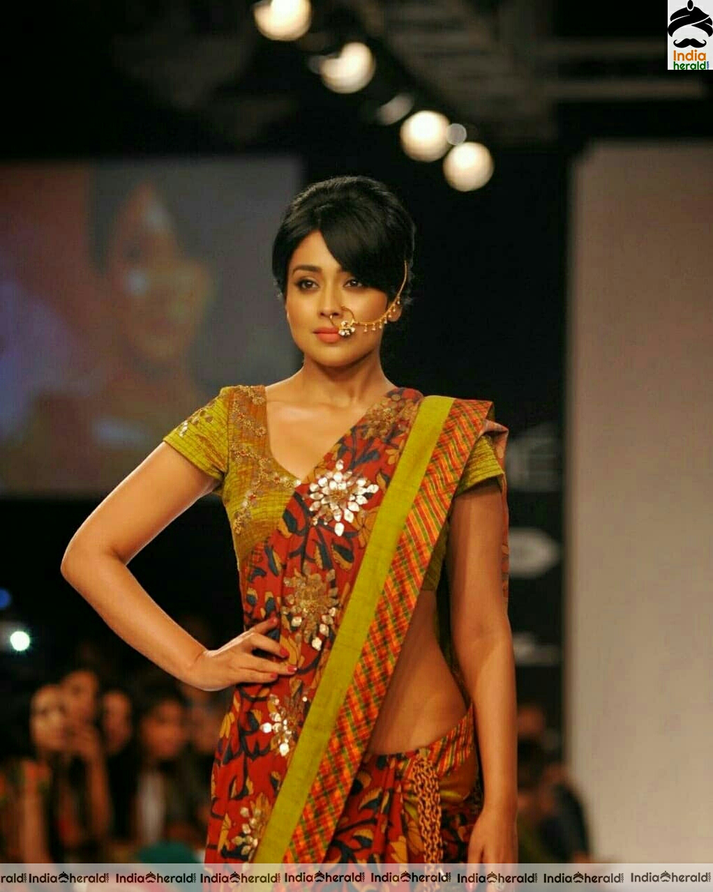 Shriya Saran walks the ramp in these photos