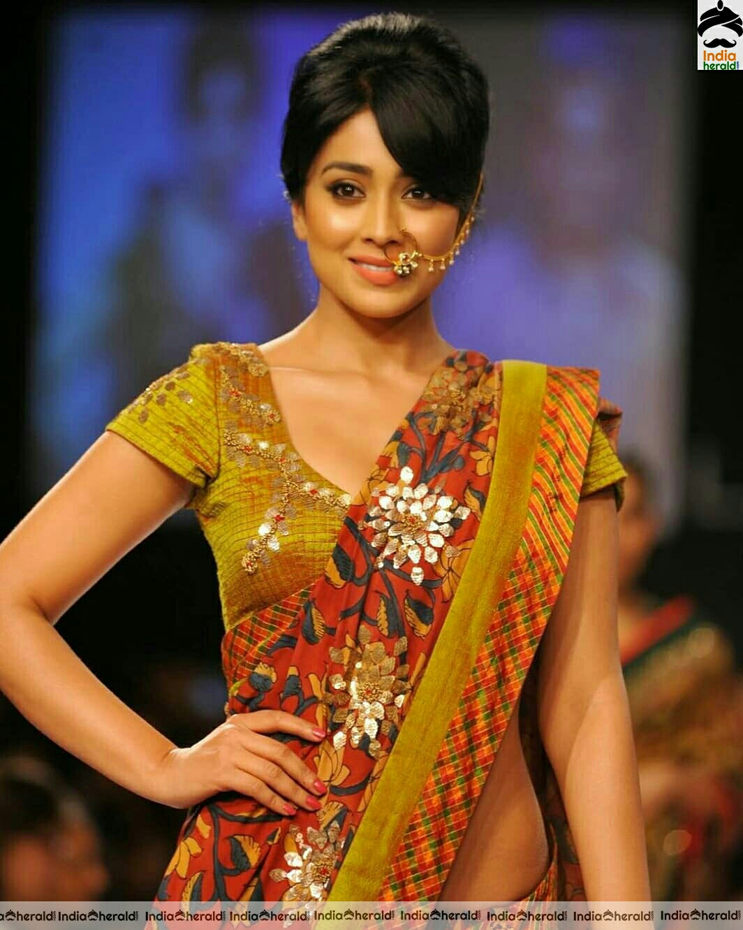 Shriya Saran walks the ramp in these photos